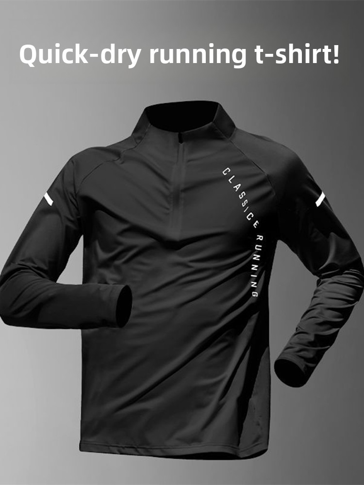 Running Gear Long Sleeve - Men's Training Gear Quick Dry Long
