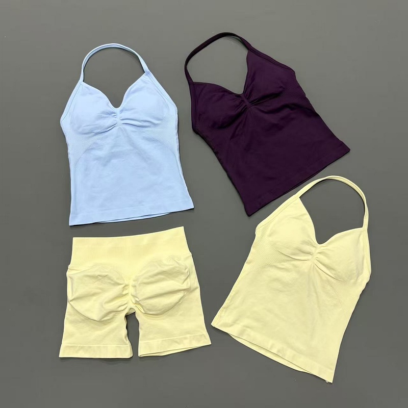 Running Jogging Gear - 2Pcs Women Workout Set Seamless High